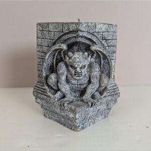 Rare Gothic Gargoyle Candle – Medieval Cathedral Style – Fantasy Decor – Unused